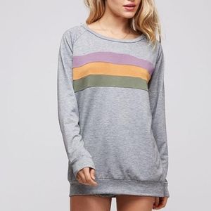 Mardi Gras Color Block Sweatshirt 